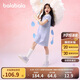 巴拉巴拉女童裙子兒童連衣裙2025夏裝中大童洋氣撞色Polo裙208225111011