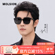 MOLSION陌森太陽(yáng)鏡【潮搭鏡】肖戰同款大框偏光墨鏡男女MS3106 C10亮黑 偏光【肖戰同款】 不配度數