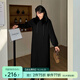 惟友大碼衛(wèi)衣裙胖妹妹秋裝大碼女裝胖mm休閑慵懶風(fēng)氣質(zhì)裙子 黑色-加長(zhǎng)款 5XL 【尺碼偏大】 建議210-240斤