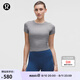 lululemon丨License to Train 女士運動緊身剪裁 T 恤 LW3HIXS 雜色犀?；?M /8