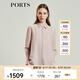PORTS寶姿女裝 秋冬新品休閑長(zhǎng)袖襯衫LL9B055LWT001 暗紫羅蘭 S (4)