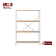 無印良品（MUJI）不銹鋼組合架 擱板套裝 置物架 收納架 現(xiàn)代簡約 OA擱板套裝 寬型 中