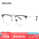 BOLON暴龍眼鏡王鶴棣同款復古眉架β鈦光學鏡近視眼鏡框男輕 BT6026B16