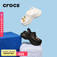 crocs卡駱馳檀健次同款小鯨魚洞洞鞋|206302 黑色-001 37/38(240mm)