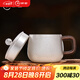 歸銀堂純銀杯子999足銀水杯茶杯隔熱茶缸杯咖啡牛奶馬克杯銀茶具送禮 大號啞光 450ml+帶蓋+證書(shū)+禮盒