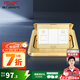 德力西（DELIXI） 開(kāi)關(guān)插座金色電話(huà)電腦銅插座 彈起式地板插座防水地插帶暗盒 電腦電話(huà)地插