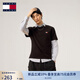 TOMMY JEANS【純色純棉】25新款夏季男裝平紋針織潮流刺繡短袖上衣T恤20322 黑色BDS M （推薦：135-150斤）