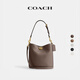 蔻馳（COACH）【禮物】新款女士WILLOW 19號柔軟水桶包純色真皮搭扣斜挎包女包 B4/深石灰色