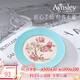 AYNSLEY英國安斯麗色釉紅玫瑰系列骨瓷餐盤(pán)下午茶甜品盤(pán)陶瓷高顏值伴手禮 20cm餐盤(pán)-天藍色 紅玫瑰系列