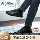 金利來（Goldlion）男鞋時(shí)尚個(gè)性耐磨板鞋舒適系帶休閑鞋55323073901A黑-40碼
