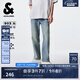 杰克·瓊斯（JACK&JONES）男裝潮時尚舒適百搭簡約風(fēng)個性字母印花九分直筒牛仔褲225232105 E40淺牛仔藍(lán) 常規(guī) 29 170 W29