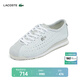 LACOSTE【王一博同款】法國鱷魚女鞋25春夏新款皮革運動休閑鞋|49SFA0043 TS1/淺藍色/米白色 37 4