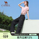 駱駝（CAMEL）女裝傘兵工裝褲高腰2025春夏新款寬松直筒褲透氣防曬休閑褲 M