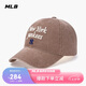 MLB棒球帽 鴨舌帽學院風刺繡logo遮陽軟頂棒球帽3ACPVV04N-50BGD-F