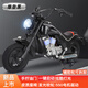 聚樂(lè )童兒童摩托車(chē)男女孩可坐人兩輪電動(dòng)摩托暴風(fēng)哈雷騎士摩托小孩摩托車(chē) 黑色+碟剎+發(fā)光軟輪+12V7A電瓶