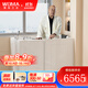 WOMA適老浴缸家用老人專(zhuān)用步入式成人坐式按摩側開(kāi)門(mén)老年人亞克力深泡 內開(kāi)空缸+五件套（左裙） 1.2m