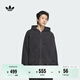 adidas陳冠希同款水洗系列運動(dòng)連帽夾克外套男秋季阿迪達斯三葉草 黑色     L