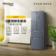 惠而浦（whirlpool）326升電冰箱法式多門四門家用節(jié)能超薄 雙變頻 風(fēng)冷無(wú)霜  零凍鎖鮮艙 含童鎖 一級(jí)能效金屬面板 【節(jié)能凈味鎖鮮】BCD-326WMBWT 星夜灰