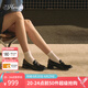 73Hours難哄章若楠同款女鞋風(fēng)笛樂(lè )章25春夏新款厚底牛皮英倫樂(lè )福鞋小皮鞋 黑色 36
