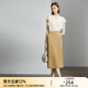 顏域咖色高腰包臀裙女2024新款夏季半裙氣質(zhì)通勤裙子中長(zhǎng)款半身裙 咖色 M/38