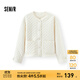 森馬（Semir）棉服女肌理菱格內搭寬松慵懶風(fēng)2025冬季新款抽繩輕薄棉衣百搭 奶白10536 M