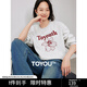 初語(yǔ)百合花重工刺繡衛(wèi)衣女25春秋新款圓領(lǐng)寬松長(zhǎng)袖休閑上衣情侶 銀花灰 M