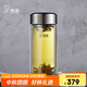 希諾抗菌玻璃杯泡茶杯子車(chē)載水杯中秋禮品高檔禮盒XN-1927本色 410mL