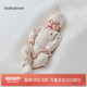 babylove新生兒連體衣春秋款純棉和尚服嬰兒衣服初生兒寶寶彩棉哈衣爬服