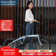 大行（DAHON）P10折疊自行車20英寸10速鋁合金成人通勤V剎 PAA003 消光灰藍(lán)