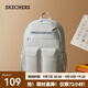 斯凱奇（Skechers）雙肩包背包大容量旅游通勤輕便書(shū)包 月球灰/00MV