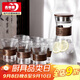 青蘋(píng)果耐熱玻璃杯子水壺套裝 新中式豎紋家用耐高溫防燙泡茶水杯 1壺6杯