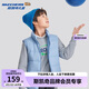 Skechers斯凱奇秋冬季新款男女中大童鴨絨梭織羽絨服背心兒童外套L424K080
