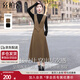 絲柏舍設計感連衣裙2025秋裝新款女裝修身顯瘦中長(cháng)款裙子