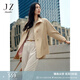 玖姿·安娜蔻英倫風(fēng)卡其色氛圍感簡(jiǎn)約腰帶風(fēng)衣外套女2024秋款 卡其 M