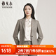 雅戈爾套西上衣女毛料系列女西服更顯年輕簡潔大氣商場同款 咖色千鳥格 L 160/84A