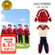 G.DUCKKIDS班服套新小學(xué)生幼兒園園服校服春秋款兒童套裝三件款定制純棉紅色 秋款三件套 180 【建議16-17歲】碼建議75-85cm年