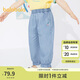 巴拉巴拉童裝女童褲子兒童長褲2024夏裝時尚經(jīng)典牛仔褲印花潮208224108020