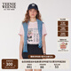 Teenie Weenie小熊T恤女2025年夏季新款簡(jiǎn)約休閑時(shí)髦印花圓領(lǐng)短袖T恤女 淺粉色 L