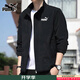 彪馬（PUMA）外套男裝 春秋款跑步運動(dòng)衣服戶(hù)外出行上衣寬松休閑行政夾克男 687105-01/梭織立領(lǐng)/黑色/主推款 L L(180/100A)