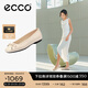 愛步（ECCO）七夕禮物 芭蕾舞鞋女 25年百搭淺口單鞋蝴蝶結(jié)女鞋 舞悅234313 石灰色23431301378 38