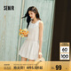 森馬（Semir）連衣裙女方領(lǐng)抽繩無袖背心裙可愛2025夏季波點(diǎn)花苞裙107425114061