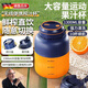 GERTHRON德國果蔬榨汁機小型便攜式榨汁桶噸噸杯水果榨汁杯家用大容量果汁杯西芹蔬菜打汁杯秒碎冰 雙蓋【1300毫升】深海藍+38葉精鋼刀頭