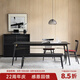 NORHOR7折北歐中古復(fù)古英國Root Branch/MBOK法國橡木長方形西餐桌2色ZG 烏色餐桌1.6m 現(xiàn)貨Z