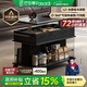 法莎蒂可移動(dòng)升降高級茶幾沙發(fā)邊幾客廳家用中古邊幾小推車(chē)置物架 【黑巖板+黑色】可移動(dòng)小推車(chē)邊幾