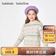 巴拉巴拉balaOne童裝女童毛衫兒童2025冬季新款毛衣花朵提花甜美 白色調(diào)00411 150