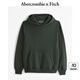 ABERCROMBIE & FITCH男裝24春秋款美式復(fù)古時尚小麋鹿抓絨重磅連帽衛(wèi)衣KI122-4273 綠色 XS (170/84A)