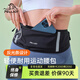 伯希和（Pelliot）跑步腰包男女斜挎包戶外徒步運(yùn)動(dòng)手機(jī)包多口袋防滑排汗輕便收納包 曜石黑