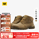 CAT卡特新品男士戶(hù)外休閑工裝經(jīng)典牛皮高幫鞋休閑靴商場(chǎng)同款 淺褐色 41