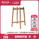 源氏木語(yǔ)實(shí)木花架置物架陽(yáng)臺花盆架落地式客廳花架子綠蘿爬藤架 原木色中花架0.75m