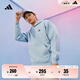 adidas休閑寬松加厚抓絨連帽衛(wèi)衣套頭衫男女阿迪達斯官方輕運動 藍色/黑色   L